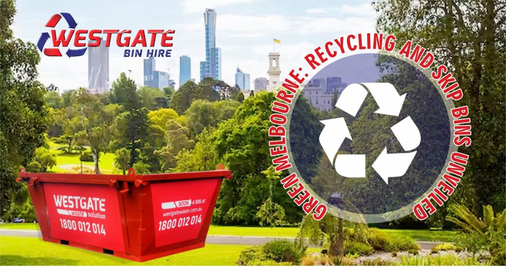 Recycling and skip bins