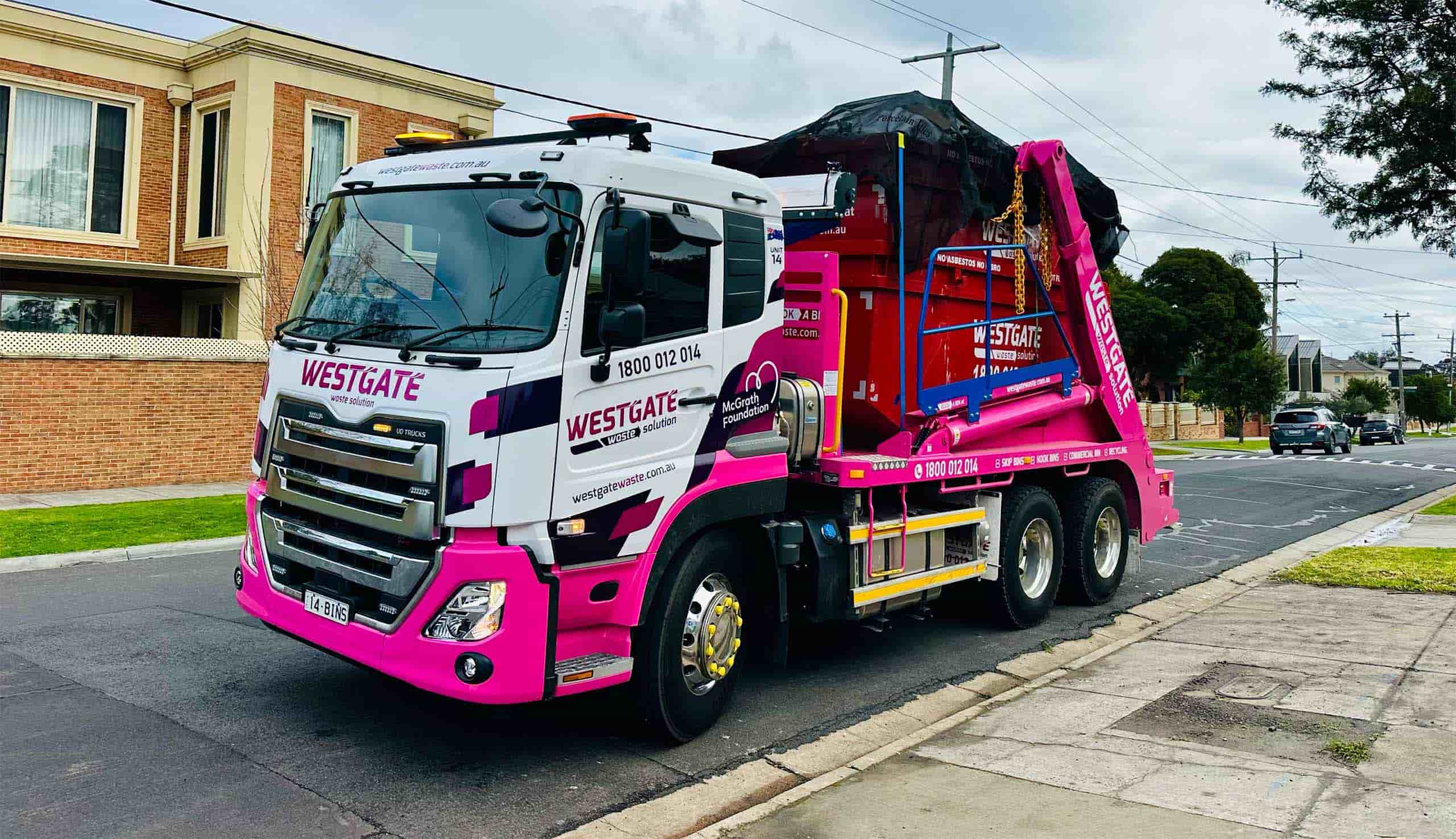 Westgate Bin Hire Pink Truck To Raise Awareness for Breast Cancer Support